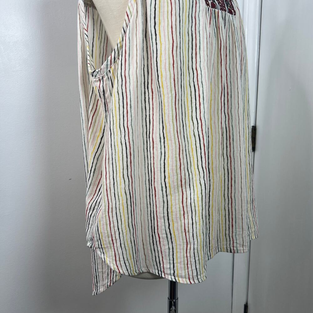 Sundance Women's Tunic Tank Top Rainbow Multicolor Floral Embroidered Size XL - Picture 8 of 16